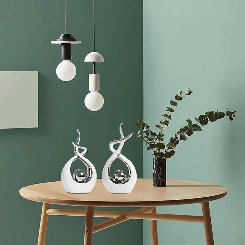 Norrclp Home Decor Modern Abstract Art Ceramic Statue Table Decorations