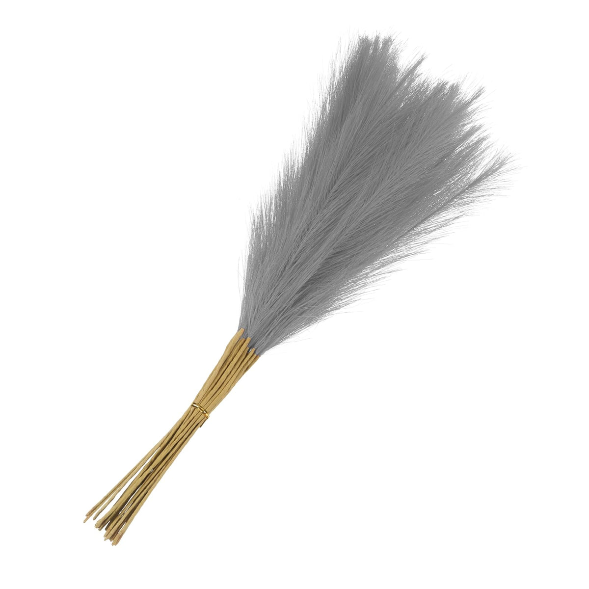 MECCANIXITY 15Pcs Faux Pampas Grass,21"/55cm Fake Pampas Grass Decor for Living Room Party Wall Vase Wedding Decoration,Light Blue