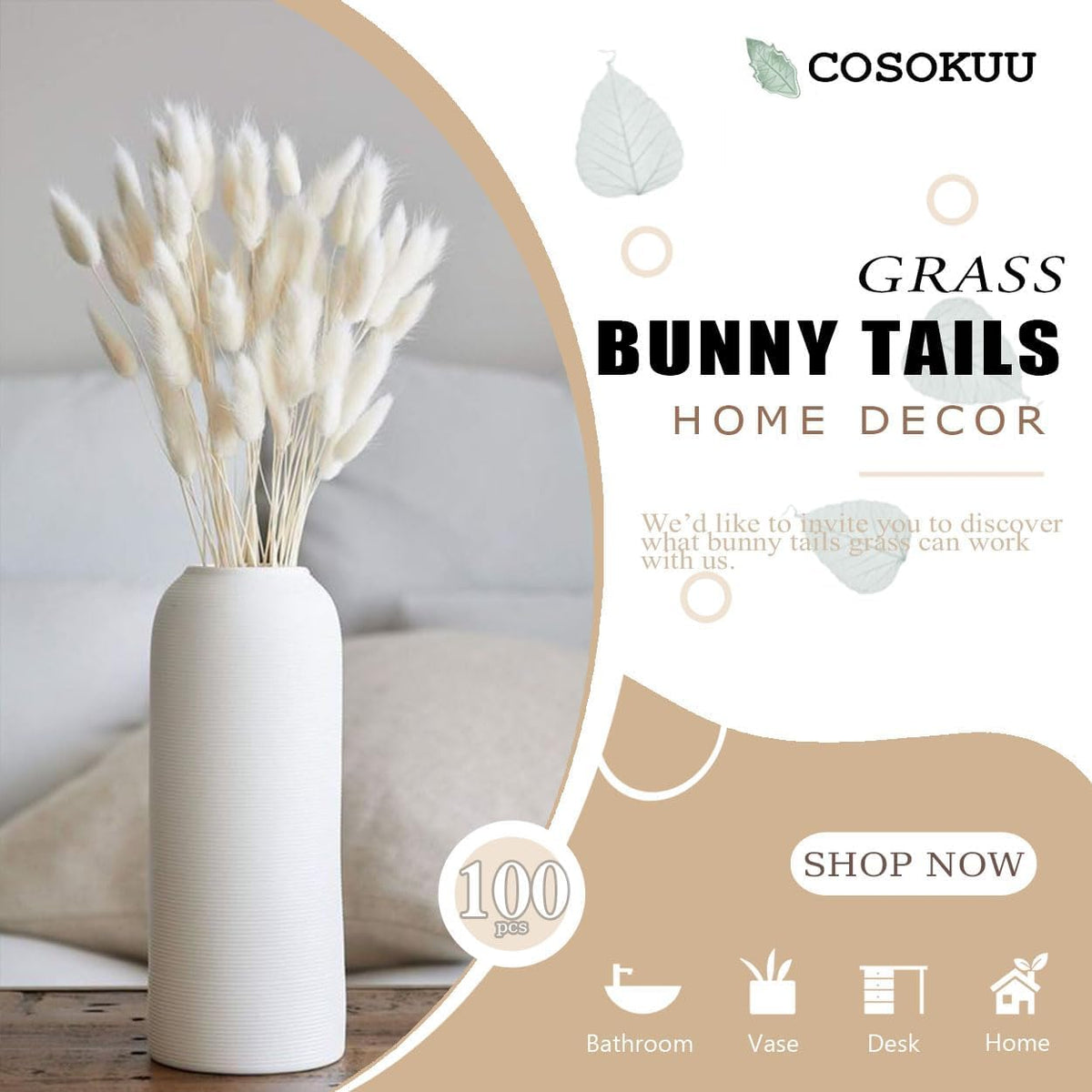 Bunny Tails Dried Flowers Boho Decor Pampass Grass 100pcs Floral Stems Decoration Plants 17 Inch (Teal Blue)