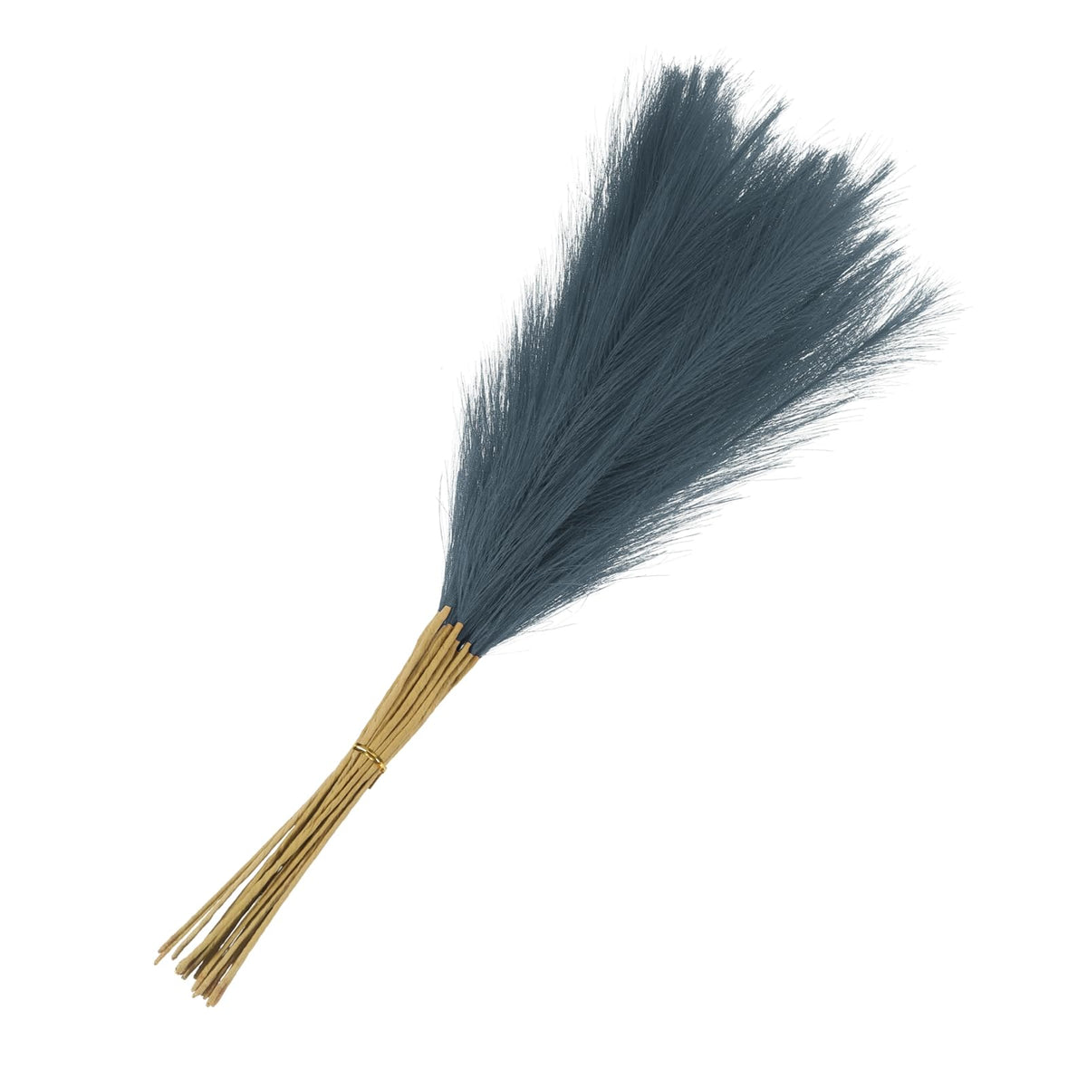 MECCANIXITY 15Pcs Faux Pampas Grass,21"/55cm Fake Pampas Grass Decor for Living Room Party Wall Vase Wedding Decoration,Light Blue