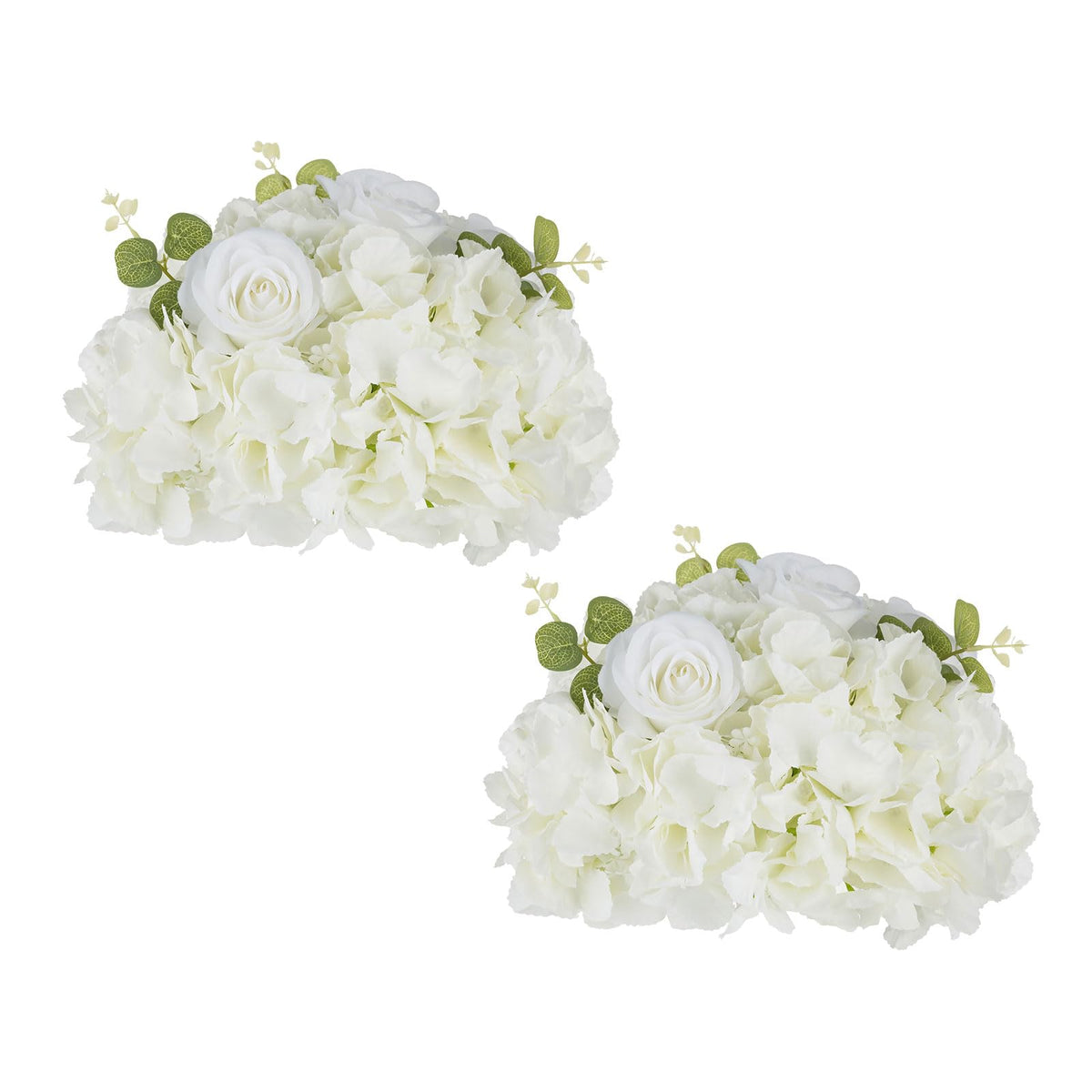 BLOSMON Wedding Flower Ball Centerpieces for Tables, 10 Pcs, White, Large