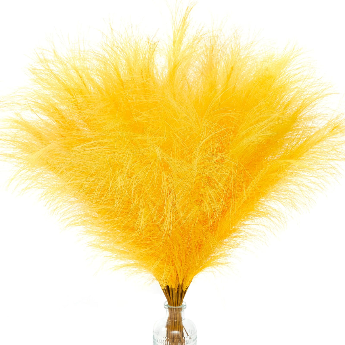 Alecono 30pcs Pampas Grass 17in, Pink Pampas Grass Decor for Home Decoration