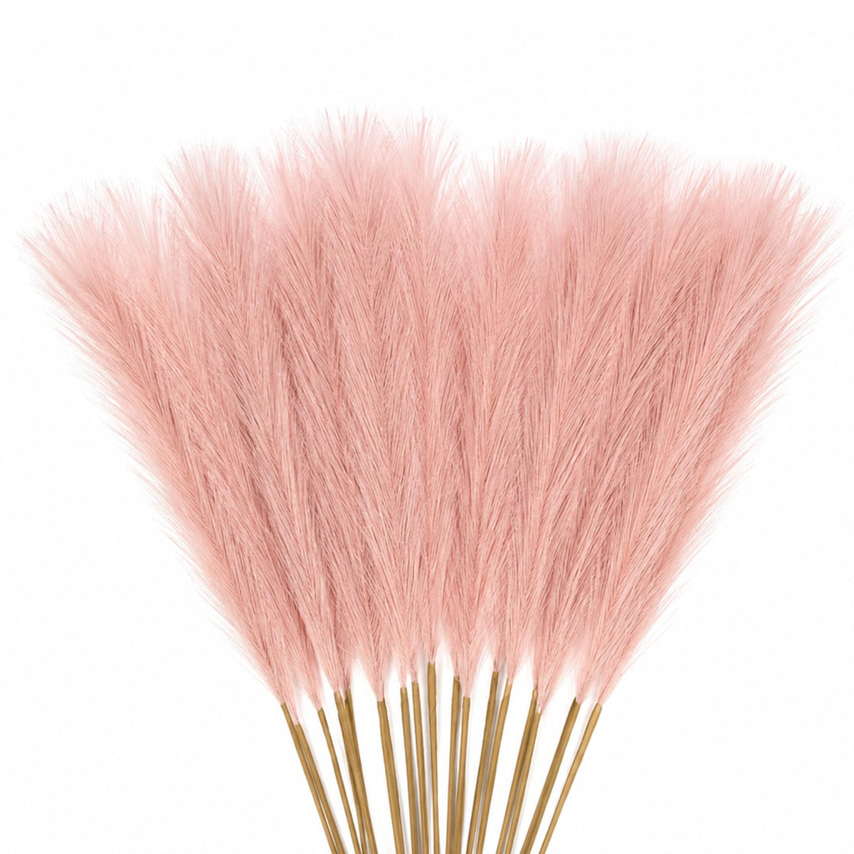 30 Pcs Pampas Grass Stems 21.7 Inches Fake Pampas Grass Artificial Flower Vase Filler for Boho Home Wedding Living Room Bathroom Wall Party Decor (Purple)