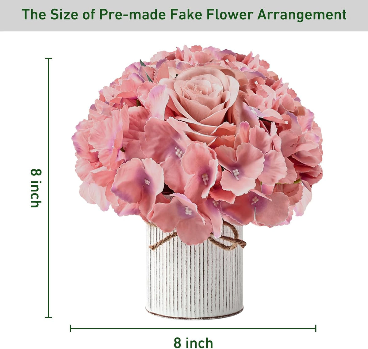 Deep Pink Flower Table Centerpieces - Set of 6
