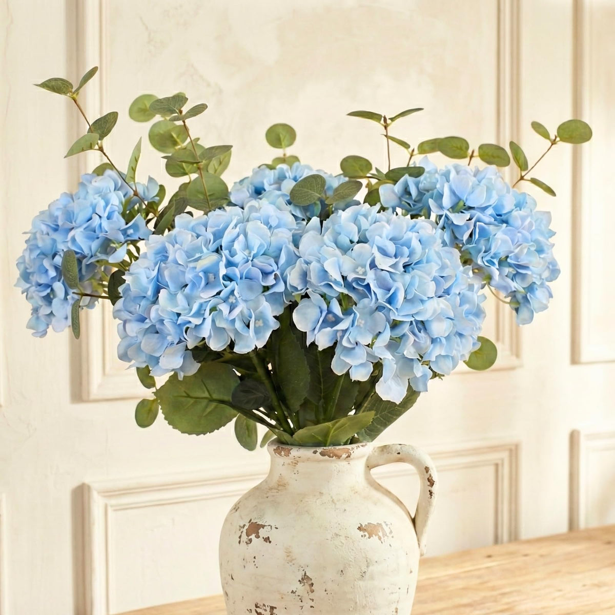 Large Eucalyptus Centerpieces for Table Decor, Artificial Greenery Stems