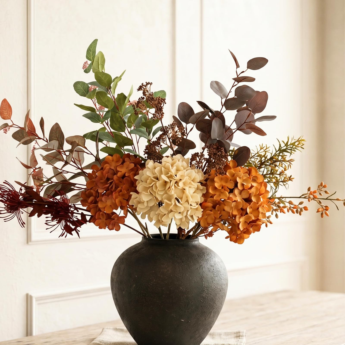 Large Eucalyptus Centerpieces for Table Decor, Artificial Greenery Stems