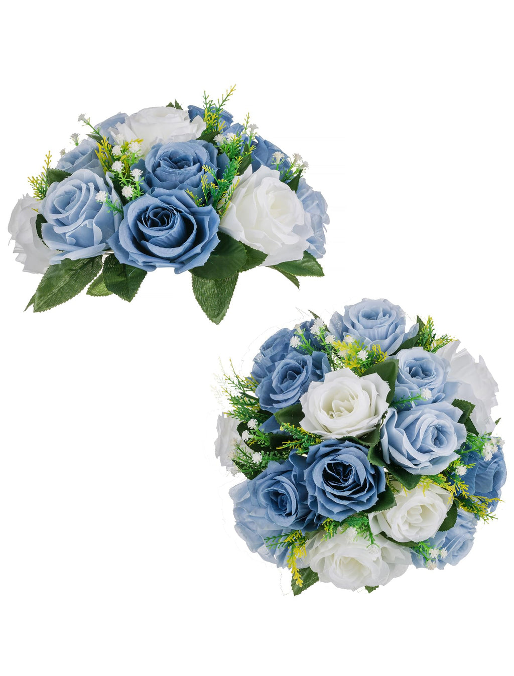 BLOSMON Dusty Pink Flower Centerpieces for Wedding: 10 Pcs, Faux Roses