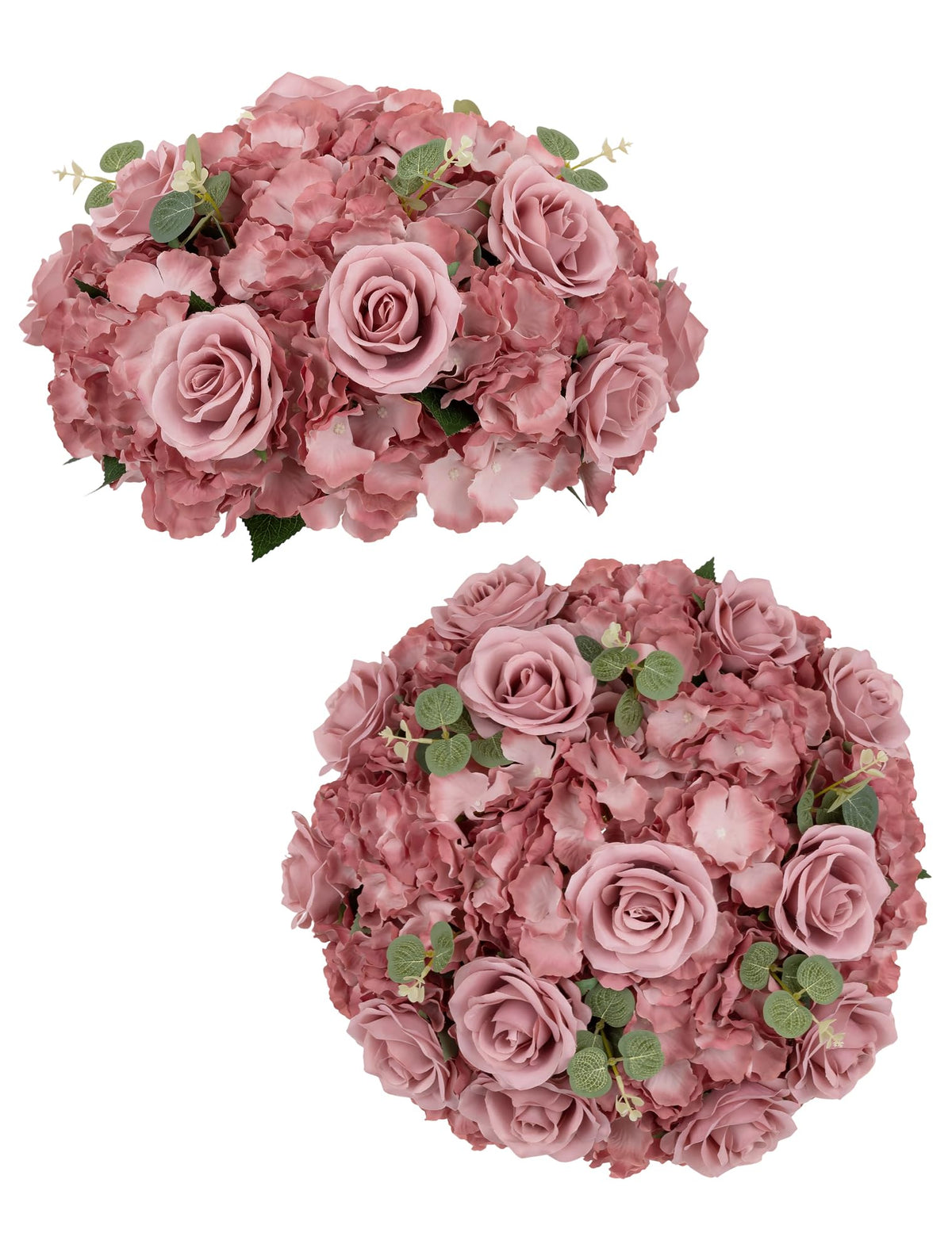 BLOSMON Wedding Flower Ball Centerpieces for Tables, 10 Pcs, White, Large