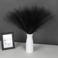 SeptCat 30 Pcs Pampas Grass Decor 21.7" Fluffy Faux Short Brown Pampas Grass Artificial Small Pompas Grass Flower Vase Filler for Home Wedding Living Room Wall Party Decoration