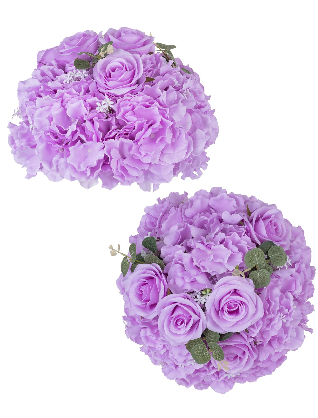 BLOSMON Wedding Flower Ball Centerpieces for Tables, 10 Pcs, White, Large