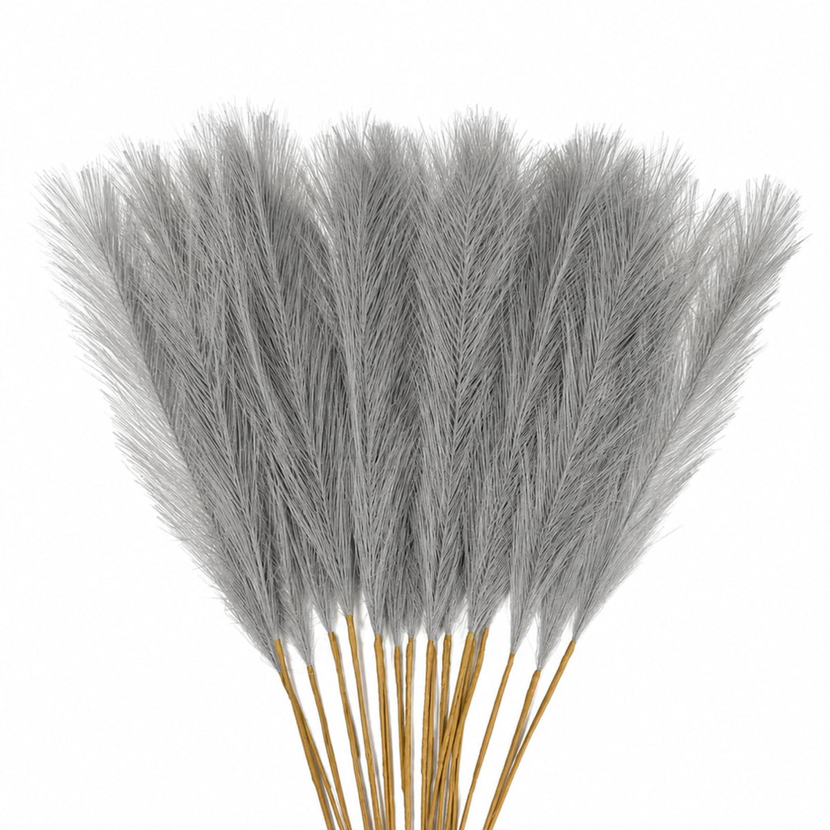 30 Pcs Pampas Grass Stems 21.7 Inches Fake Pampas Grass Artificial Flower Vase Filler for Boho Home Wedding Living Room Bathroom Wall Party Decor (Purple)