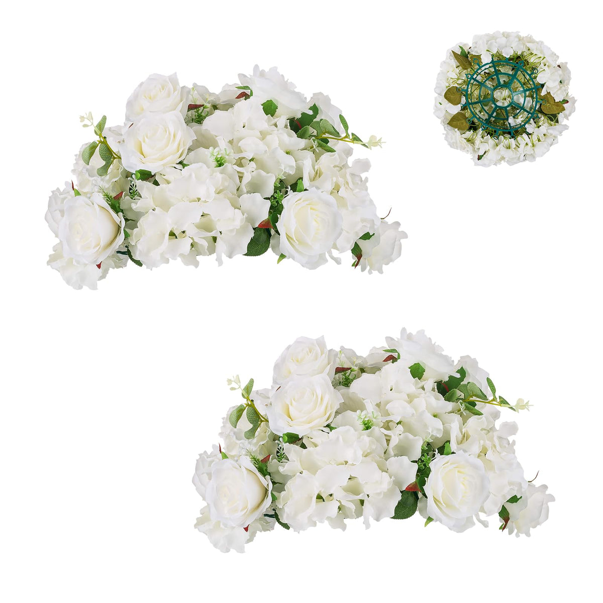 BLOSMON Wedding Flower Ball Centerpieces for Tables, 10 Pcs, White, Large