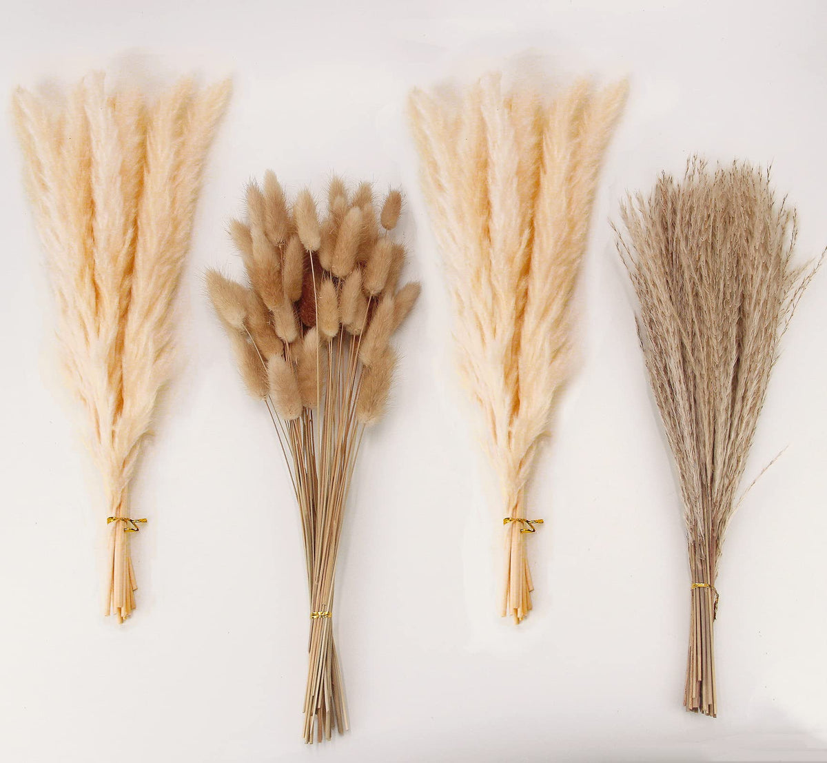 10 PCS 40" Tall Pampas Grass Stems in Natural Beige, Add a Boho Touch to Your Space—Pompas Grass Ideal for Floral Arrangements, Floor Vases, Weddings, and Creating a Bohemian Ambiance at Home.
