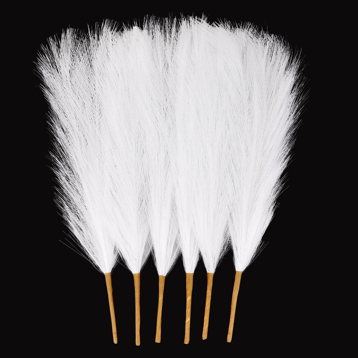 30pcs Pampas Grass Decor,21" Artificial Pompous Grass Bulk,Small Vase Filler Pompas Grass for Home Wedding Living Room Wall Party Decoration (Beige,Light Brown, 21 Inch 30 Pcs)