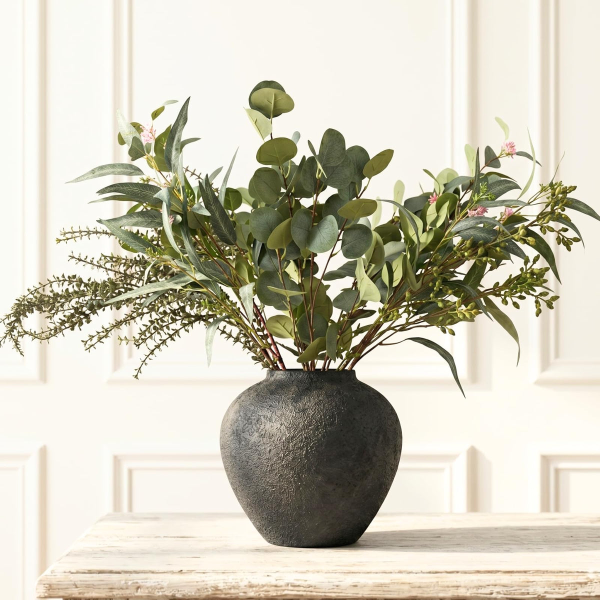 Large Eucalyptus Centerpieces for Table Decor, Artificial Greenery Stems