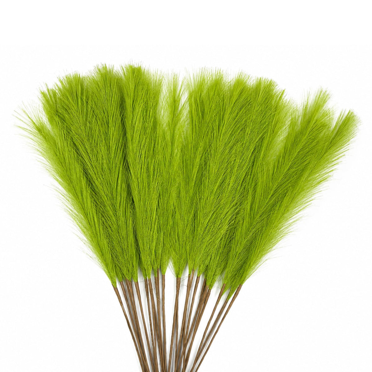 30 Pcs Pampas Grass Stems 21.7 Inches Fake Pampas Grass Artificial Flower Vase Filler for Boho Home Wedding Living Room Bathroom Wall Party Decor (Purple)