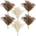 60 PCS Natural Dried Pampas Grass, Fluffy Pompas Grass Stems Mixed Tones, 18 in Bohemian Decor Arrangement for Living Room Accents, Coffee Table Display, Bedroom Vase Decoration