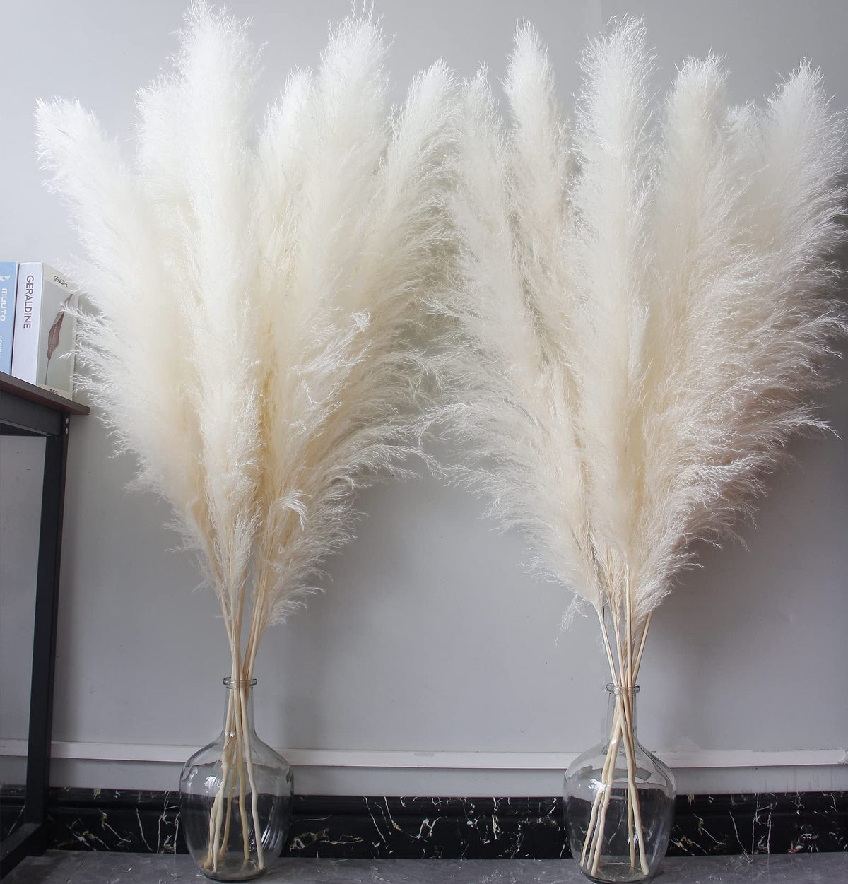 Natural Pampas Grass Decor Tall, Pompas Grass, Tall Pampas Grass for Weddingm, Farmhouse, Boho Home Decor (Brown)