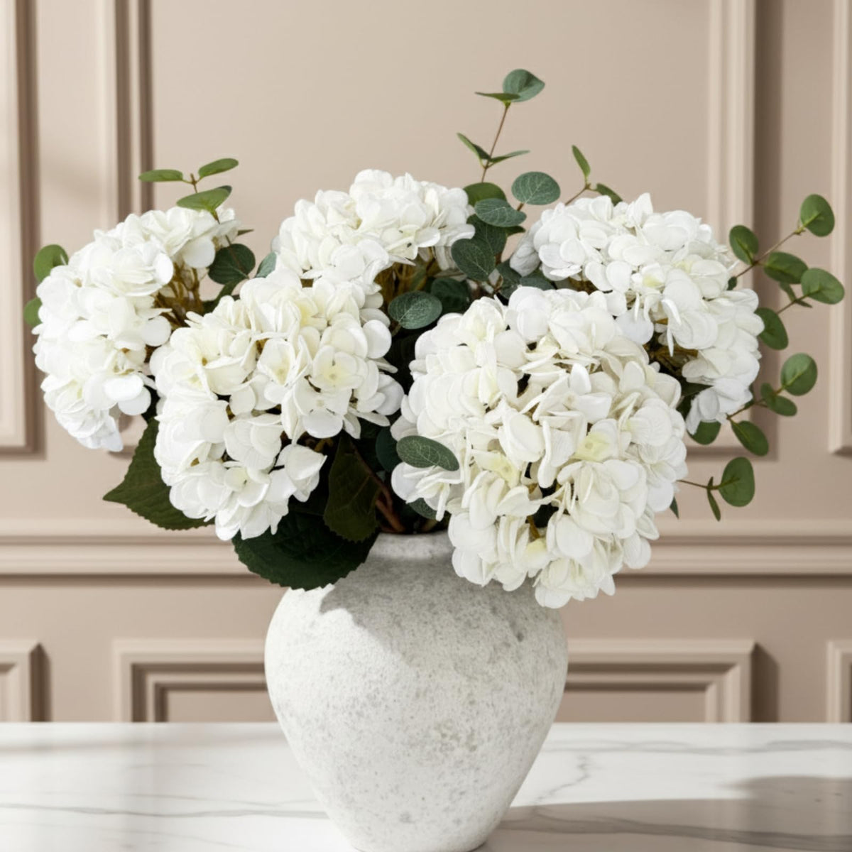 Large Eucalyptus Centerpieces for Table Decor, Artificial Greenery Stems