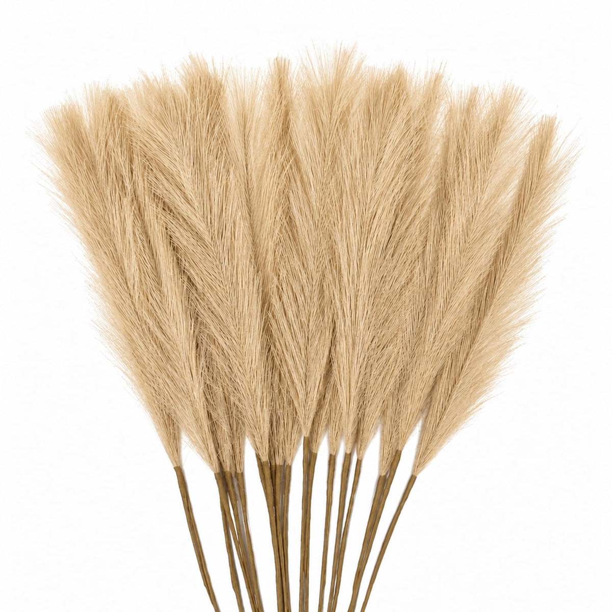 30 Pcs Pampas Grass Stems 21.7 Inches Fake Pampas Grass Artificial Flower Vase Filler for Boho Home Wedding Living Room Bathroom Wall Party Decor (Purple)
