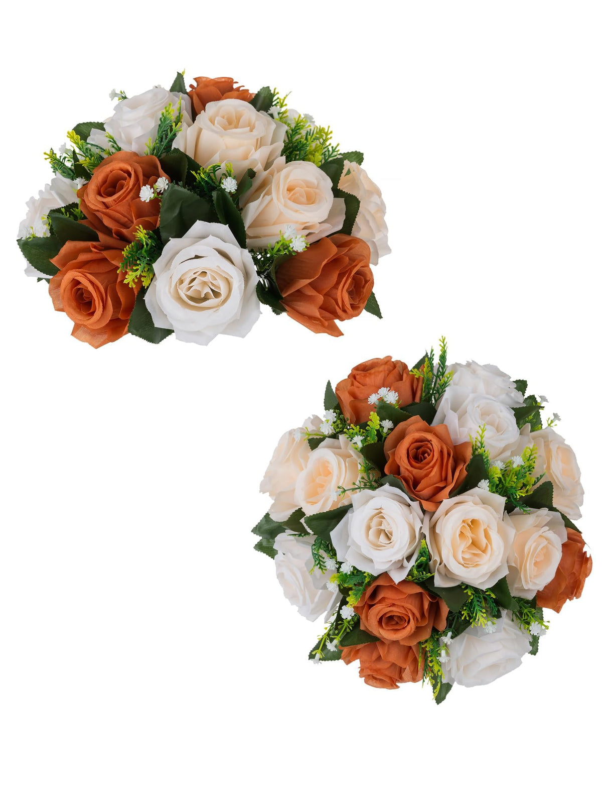 BLOSMON Dusty Pink Flower Centerpieces for Wedding: 10 Pcs, Faux Roses