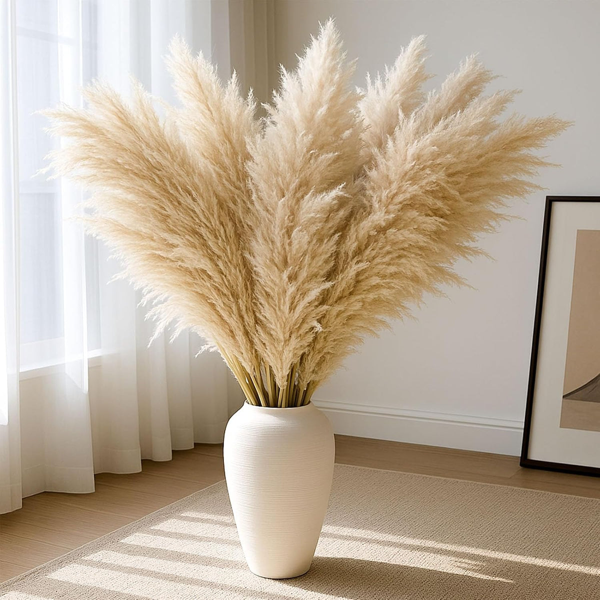 JOHOUSE 16PCS 40'' Tall Pampas Grass for Floor Vase