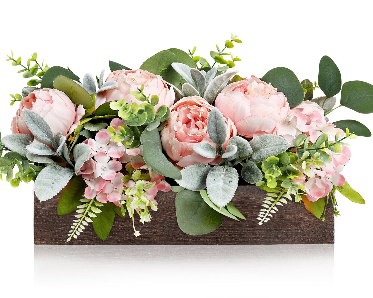 Pre-Made Table Centerpieces for Dining Table, 14'' - White