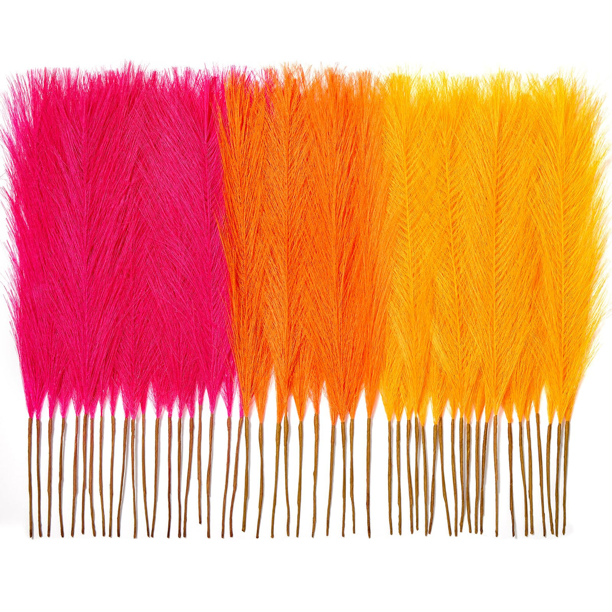 50PCS Blush Pink Pampas Grass, 17in Fluffy Boho Feathers Decor