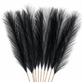 30 Pcs Pampas Grass Stems 21.7 Inches Fake Pampas Grass Artificial Flower Vase Filler for Boho Home Wedding Living Room Bathroom Wall Party Decor (Purple)
