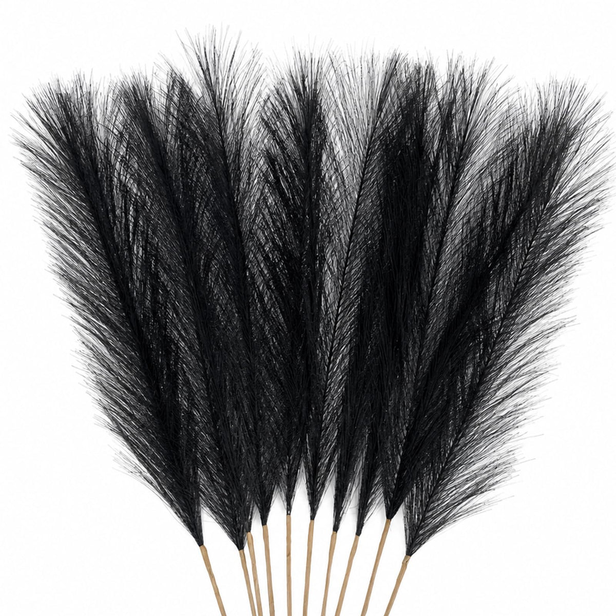 30 Pcs Pampas Grass Stems 21.7 Inches Fake Pampas Grass Artificial Flower Vase Filler for Boho Home Wedding Living Room Bathroom Wall Party Decor (Purple)