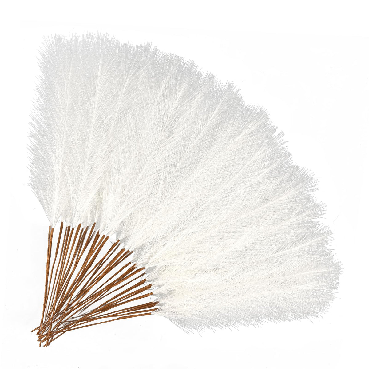 50pcs Black Pampas Grass 21.6 Inch Non-Shedding Faux Pampas for Gothic Home, Moody Boho, Halloween and Modern Wedding Decor