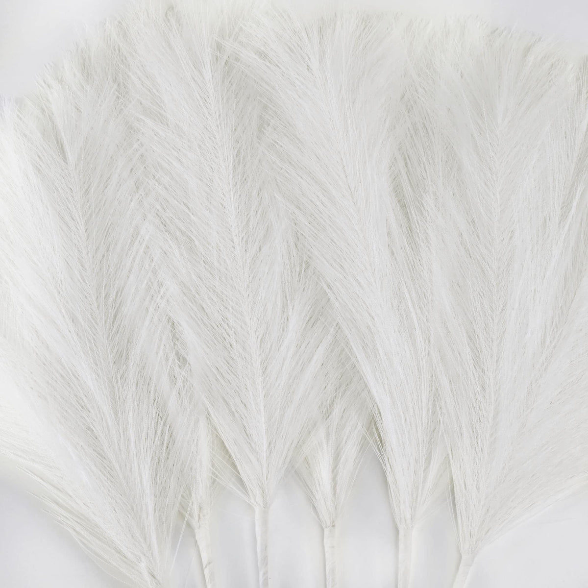 6 PCS Faux Pampas Grass Arrangement - 18"/45cm Artificial Fluffy Pompous Grass Stems for Boho Chic Home and Wedding Decor (Sage Green Gradient)