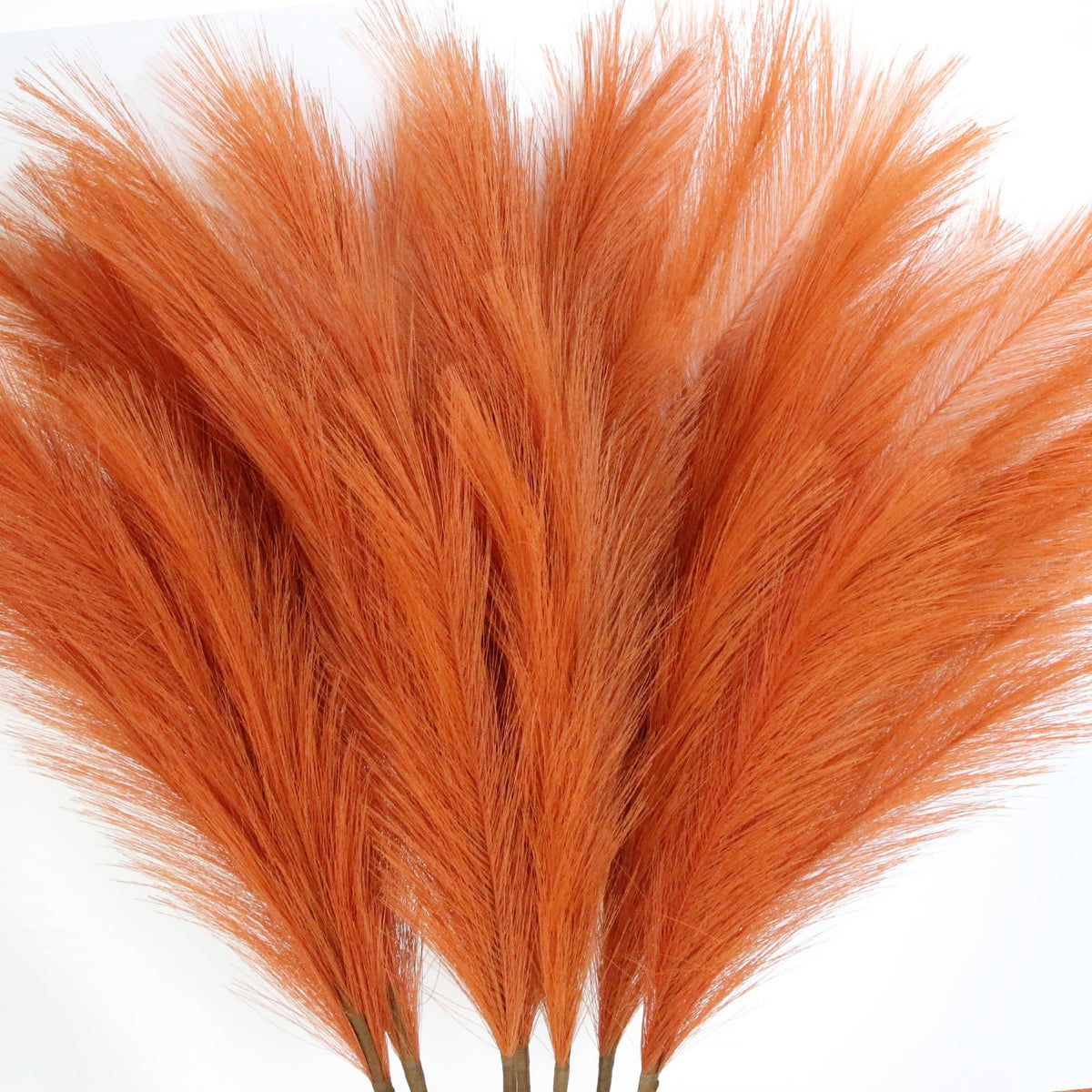 ZIFTY Faux Pampas Grass Decor 17" 6Pcs Handmade Flower Boho Decor Beige