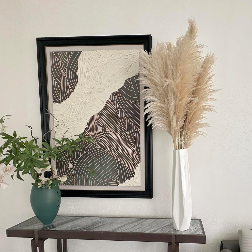 55" inch Scarcity Natural Pampas Grass Decor Tall, pompas Grass, Tall Pampas Grass for Wedding, Party, Farmhouse, Boho Home Decor
