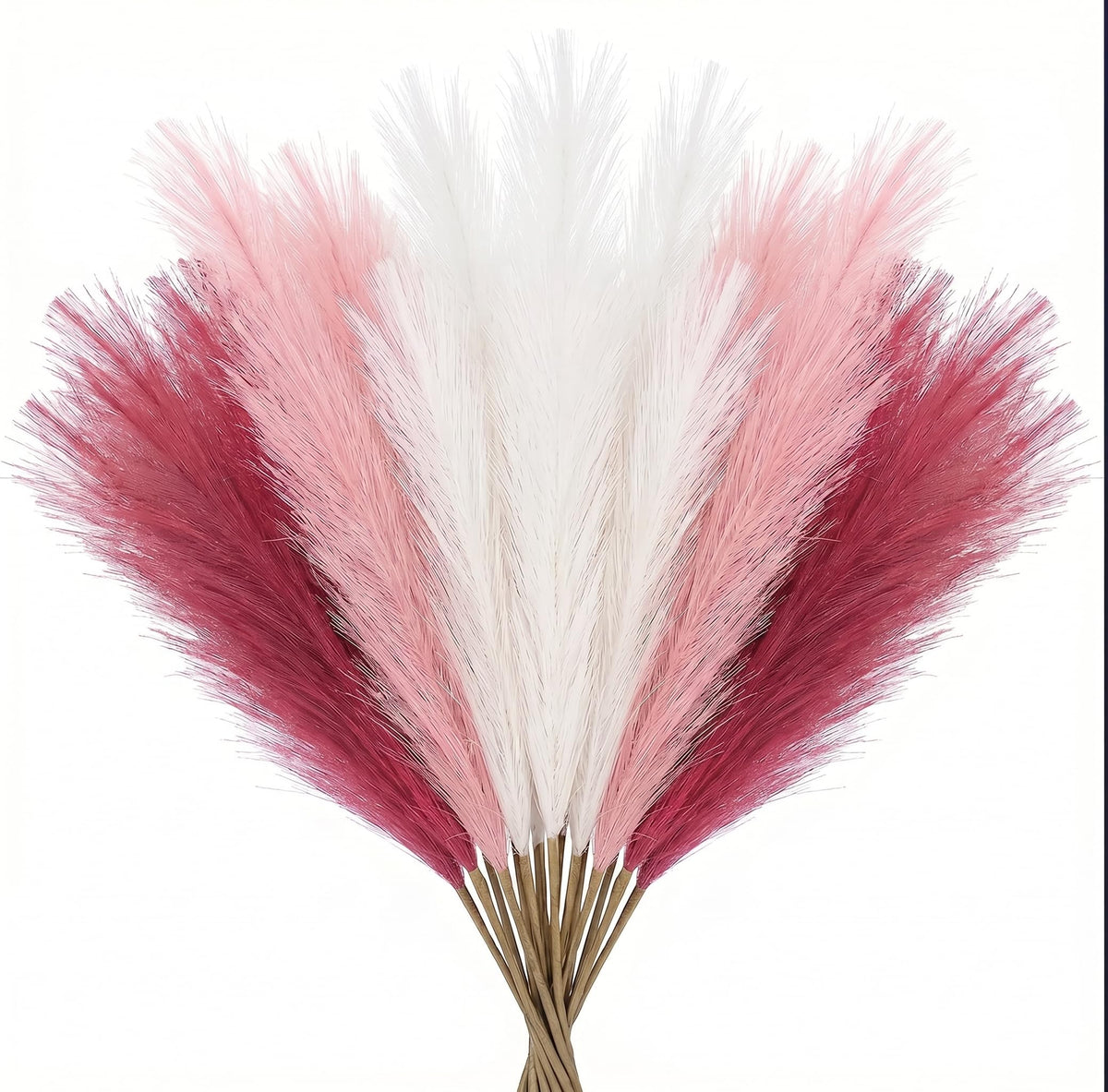 Artificial Pampas Grass Decor,21.7" Fluffy Faux Pampas,30Pcs Bohemian Style