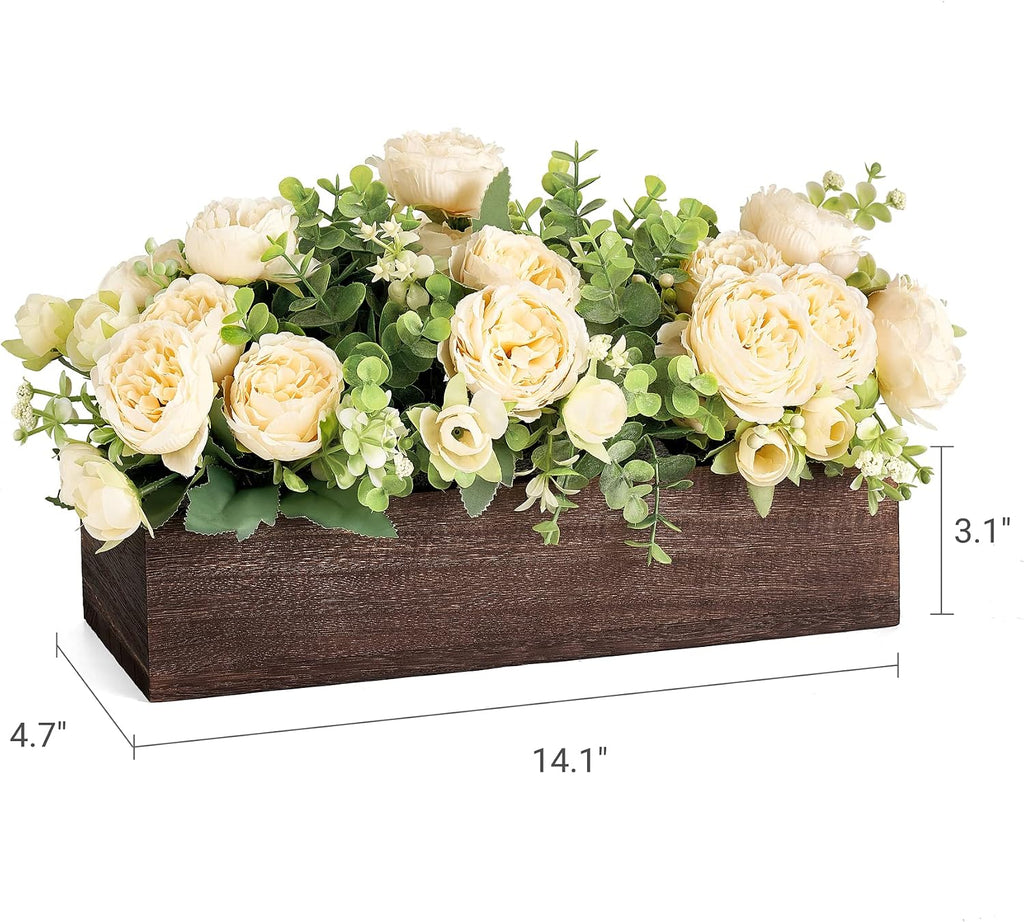 Dahey Artificial Flowers Farmhouse Centerpieces for Coffee Table Decor