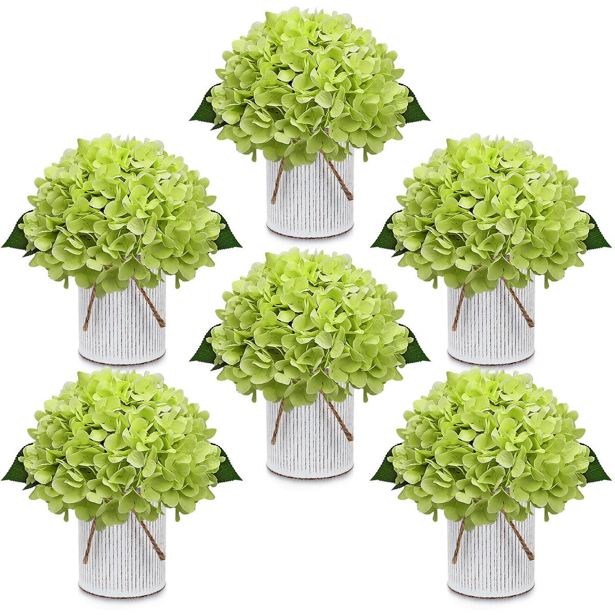 Deep Pink Flower Table Centerpieces - Set of 6