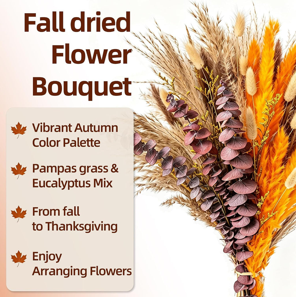 Boho Decor Pampas Grass and Eucalyptus Bouquet