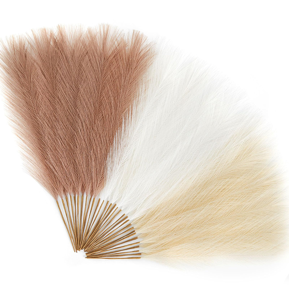 Alecono 30pcs Pampas Grass 17in, Pink Pampas Grass Decor for Home Decoration