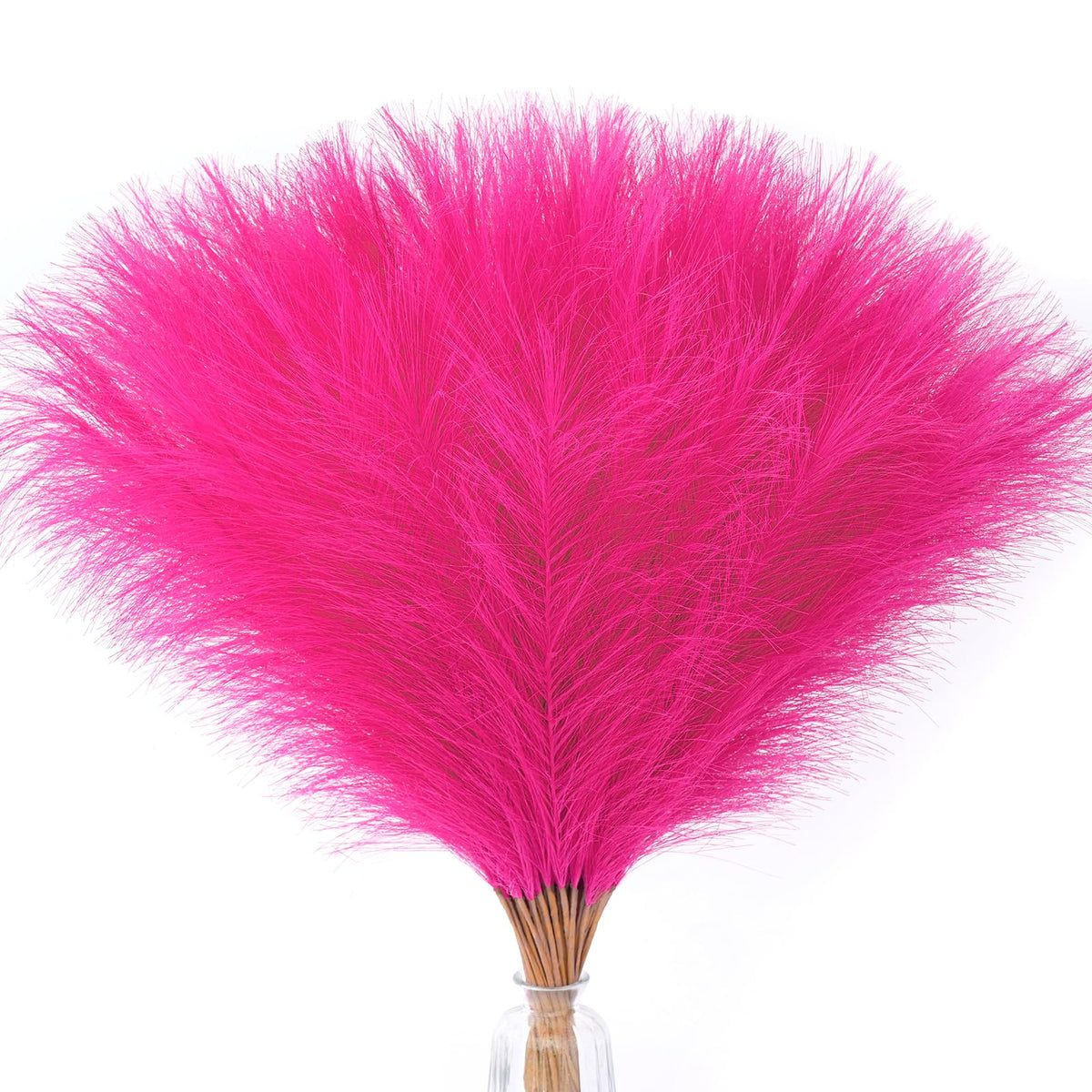 Serwalin 60PCS 17.7" Pink Pampas Grass Boho Feathers Decor for Home Decor
