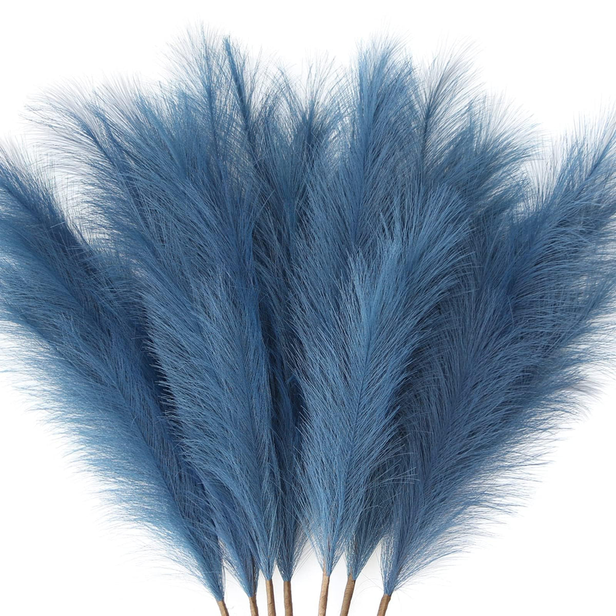 ZIFTY Faux Pampas Grass Decor 38" 7PCS Handmade Boho Decor Ombre Beige