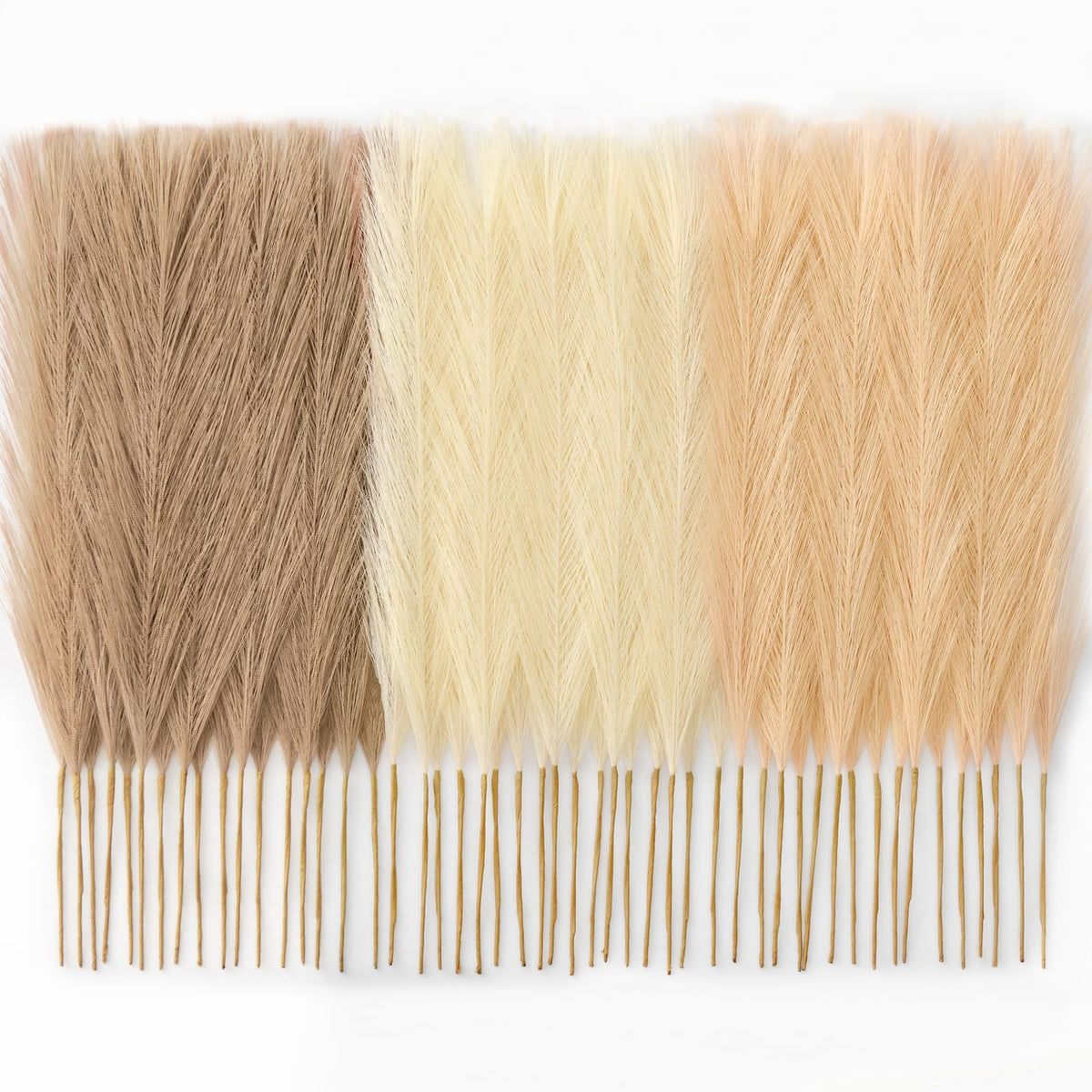50PCS Blush Pink Pampas Grass, 17in Fluffy Boho Feathers Decor
