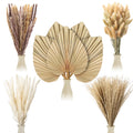 105 Pcs Boho Dried Pampas Grass Decor Bulk