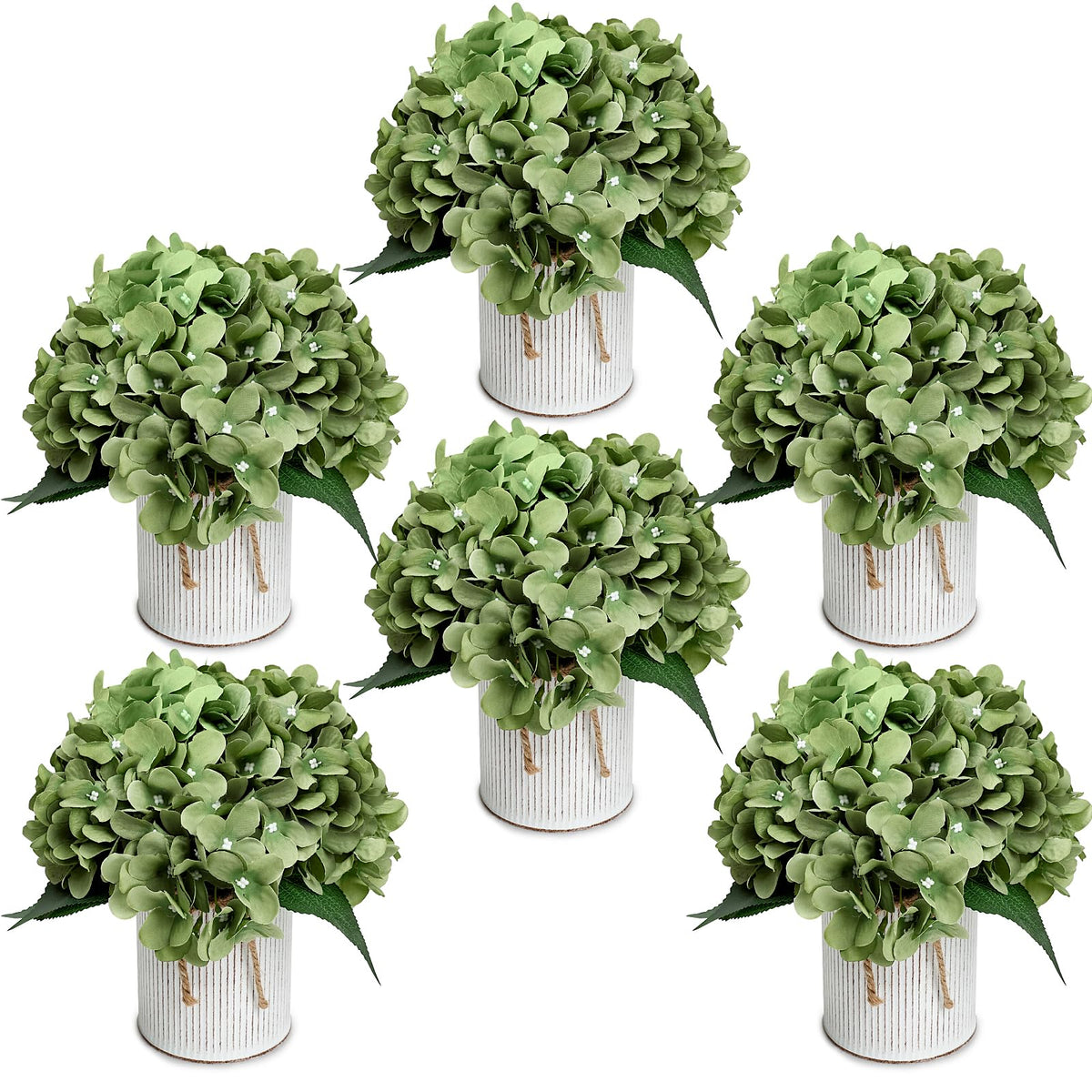 Deep Pink Flower Table Centerpieces - Set of 6