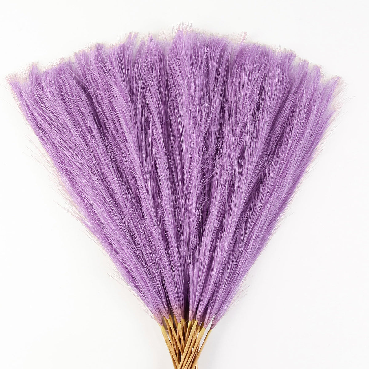 30PCS Dark Brown Faux Pampas Grass 17" for Vase Filler