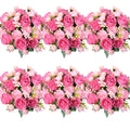 6 Pcs Peonies Artificial Flowers, Pink Flowers for Centerpieces