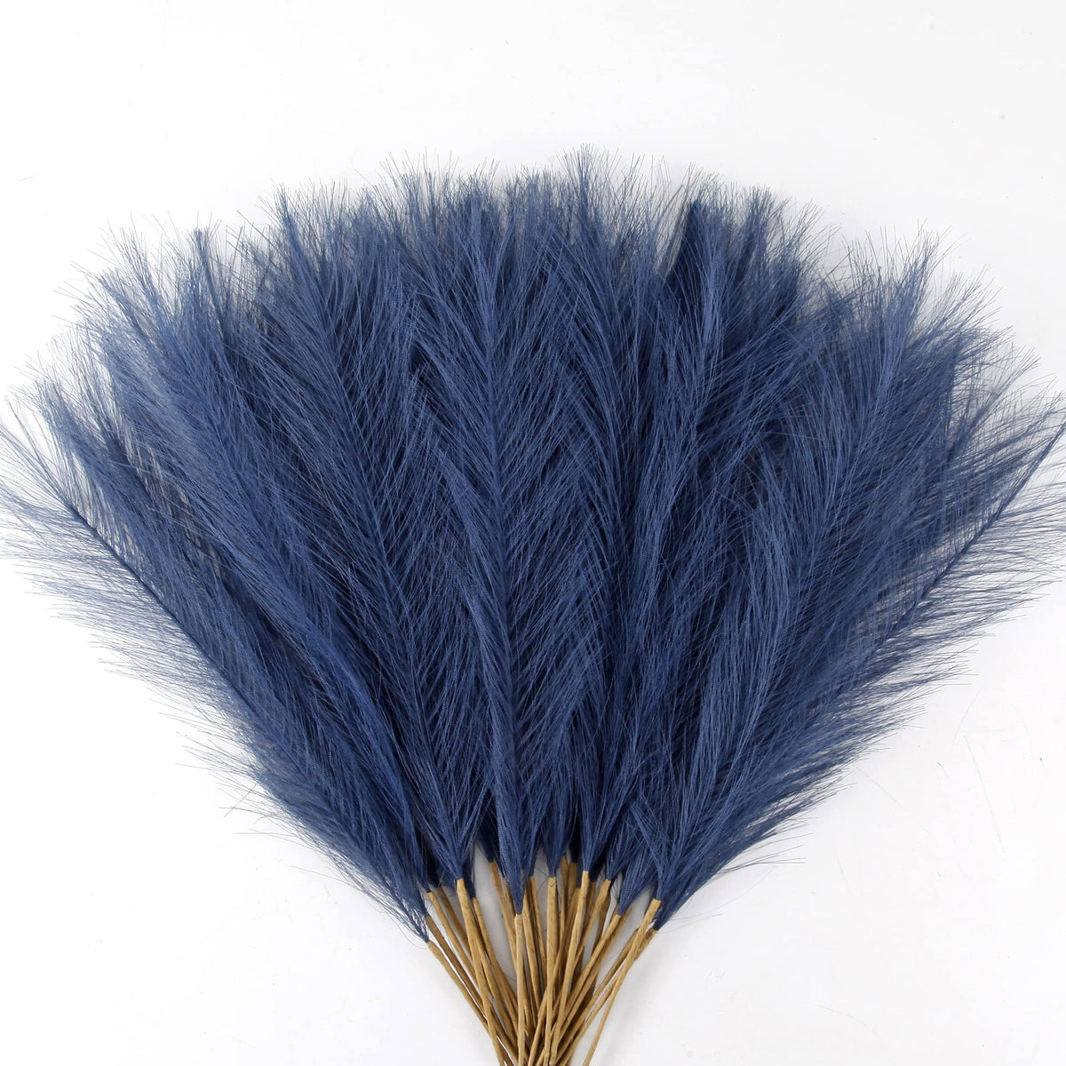 30PCS Dark Brown Faux Pampas Grass 17" for Vase Filler