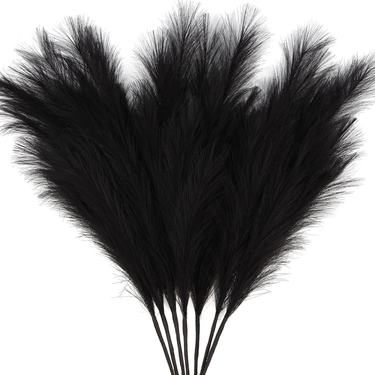 ZIFTY Faux Pampas Grass Decor 17" 6Pcs Handmade Flower Boho Decor Beige