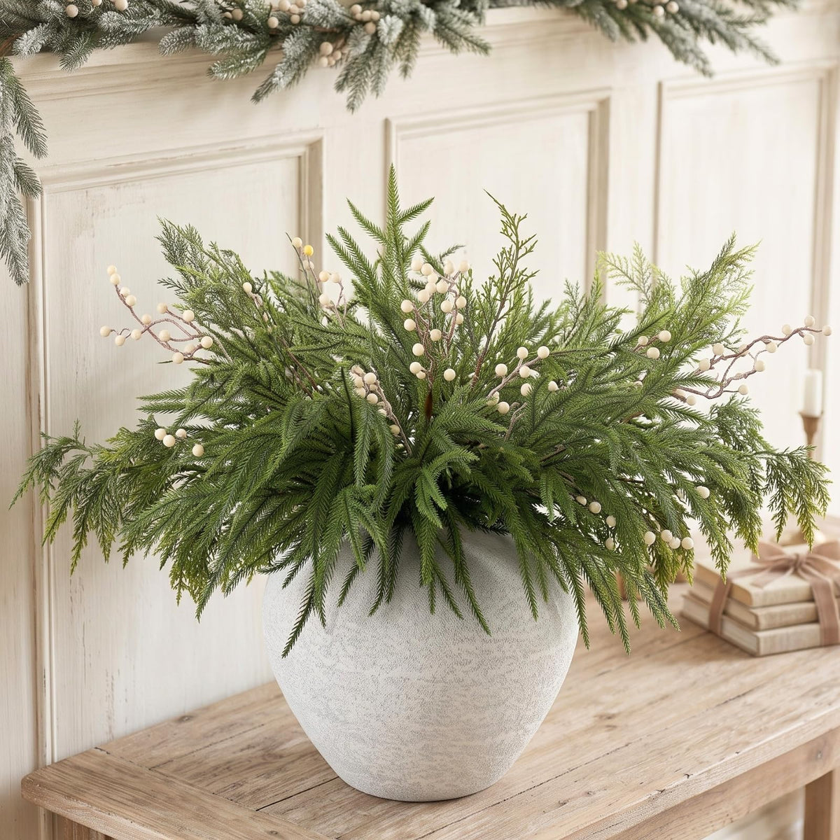 Large Eucalyptus Centerpieces for Table Decor, Artificial Greenery Stems