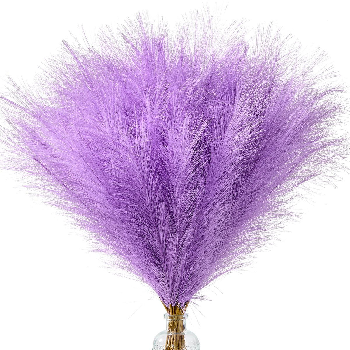 Alecono 30pcs Pampas Grass 17in, Pink Pampas Grass Decor for Home Decoration